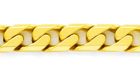 Foto 2 - Flachpanzer Gold Kette massiv 18K / 750 Gelbgold, K2178