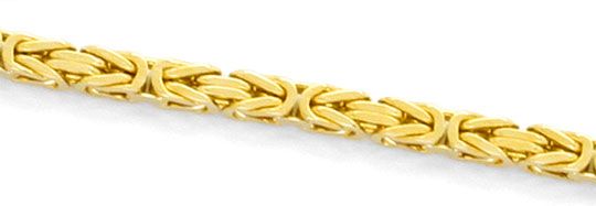 Foto 2 - Königskette Goldkette massiv Gelbgold Kasten-Verschluss, K2365