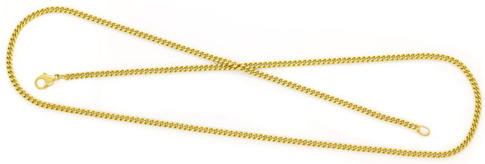 Foto 1 - Massive Flachpanzer Halskette Goldkette in 14K Gelbgold, K3039