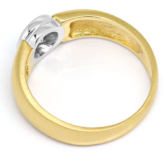 Foto 3 - Diamant-Ring Brillant-Solitär 0,44ct Gelbgold-Weißgold, S3091