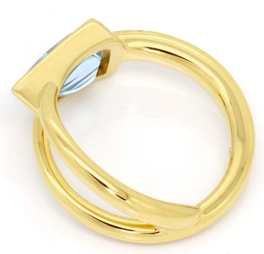 Foto 3 - Designer-Brillanten Edelstein Ring 0,06ct 14K Gelbgold, S4592
