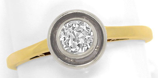 Foto 2 - antiker Diamant-Ring 0,36 Carat Solitär Lupenrein Weiss, S4915